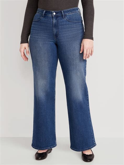 High Waisted Wow Wide Leg Jeans For Women Old Navy