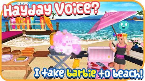 I Take Barbie To Beach With Hayday Voice Barbie Dreamhouse