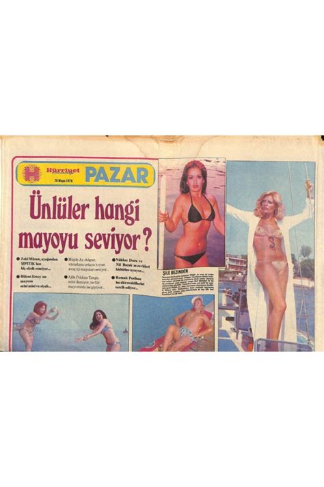Gökçe Koleksiyon Hürriyet Gazetesi Pazar Eki 28 Mayıs 1978 Zeki Müren