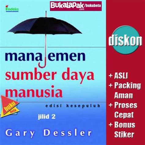 Jual Manajemen Sumber Daya Manusia Jilid 2 Edisi 10 Gary Dessler