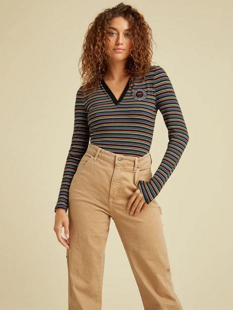Guess Originals Striped Bodysuit Offer At Guess
