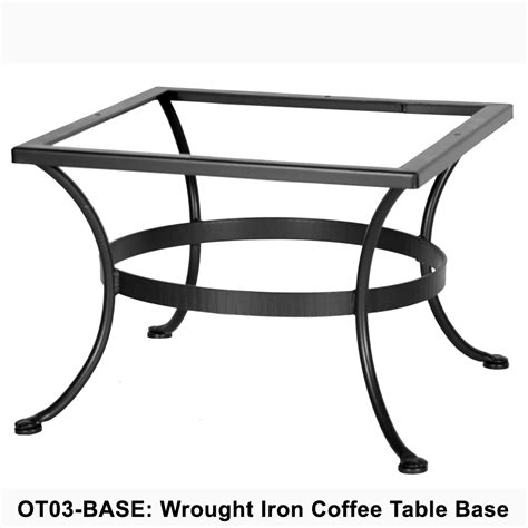 Customize your coffee table with one of several wood, copper, stone, or glass table top options. OW Lee Standard Wrought Iron Coffee Table Base | OT03-BASE