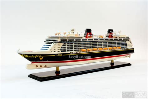 Disney Dream Cruise Ship Handmade Wooden Ship Model