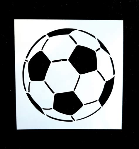 Basic Soccer Ball Stencil Etsy Australia