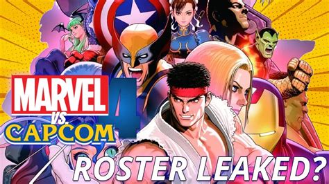Marvel Vs Capcom 4 Roster And Date Leaked Arc System Works Developing