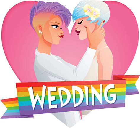lesbian wedding illustrations royalty free vector graphics and clip art istock