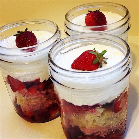 Mini Strawberry Shortcake Recipe In Mason Jars
