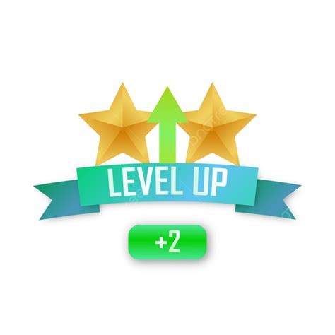 Level Up Game Vector Hd Images Increasing Stars For Levelling Up