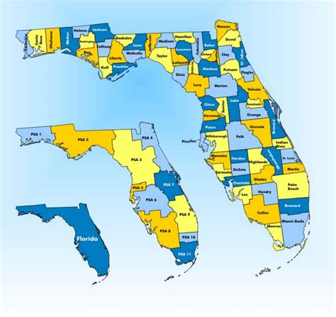 Florida Map Showing Counties Names