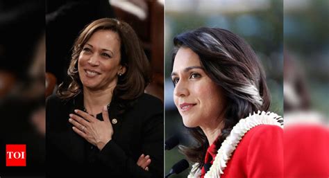 Kamala Harris Tulsi Gabbard To Campaign In Early Voting States In Feb Times Of India
