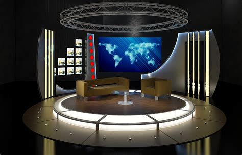 Virtual Tv Studio Chat Set 19 By A3ddesign 3docean