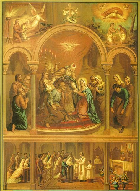 the seven sacraments catholic art catholic pictures catholic images