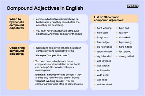 Compound Adjectives In English Promova Grammar