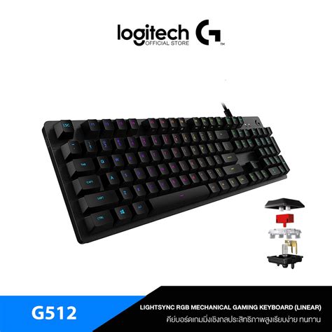 Logitech G512 Linear Carbon Mechanical Gaming Keyboard Rgb Gx Red