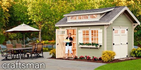The Craftsman Shed Makes A Great Workshop Or Gardeners Haven