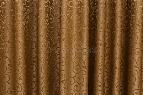 Brown Fabric Curtains Stock Photo Image Of Curtain 111067014