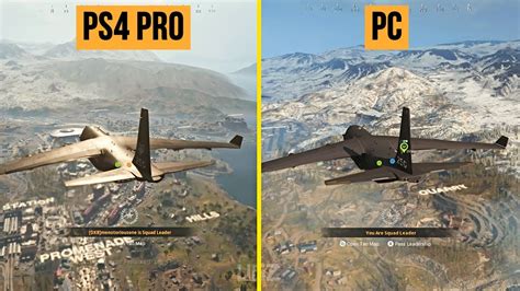 Call Of Duty Warzone Pc Vs Ps4 Pro Graphics Comparison Youtube