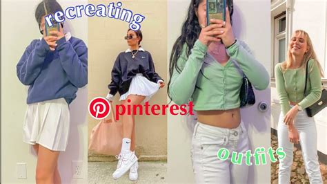Recreating Pinterest Outfits Youtube