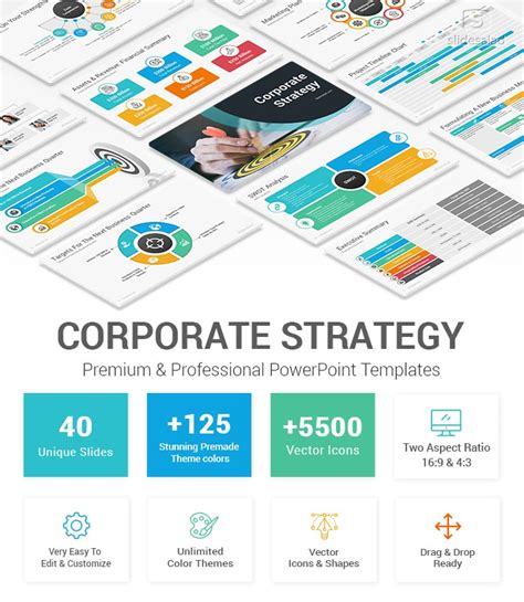 Corporate Strategy Powerpoint Template Slidesalad