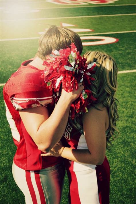 Pin On Cute Football Player And Cheerleader Couples