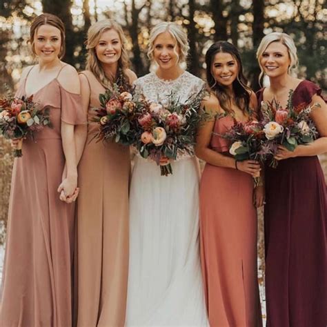 Fall Color Bridesmaid Dress Nataniel Claudius