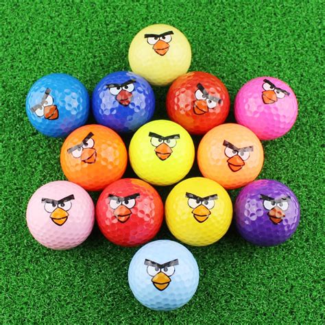 Golf Ball Emoji Faces Novelty Fun Golf Balls Lovely Face Pattern Golf Ball Super Cute Bird Image