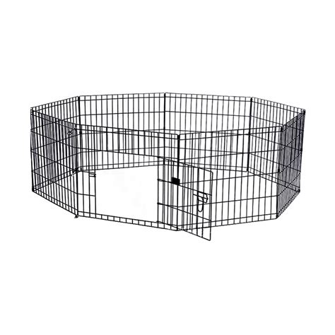 24 8 Panel Pet Dog Playpen Puppy Exercise Cage Enclosure Fence Play