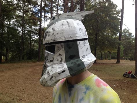 How To Make A Clone Trooper Helmet Out Of Cardboard