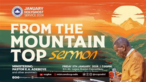 Rccg January 2024 Holy Ghost Service Thejesusculture