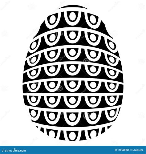 Easter Egg Silhouette Stock Vector Illustration Of Clipart 110585955