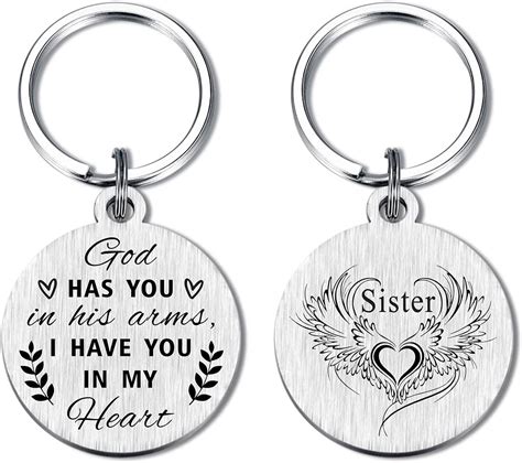 Yobent Memorial Ts Keychain For Loss Of Sister Sister Remembrance Ts