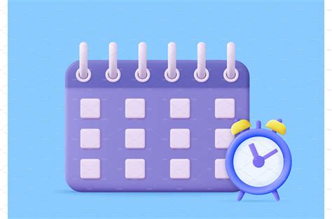 3d Calendar Icon Graphic Objects Creative Market