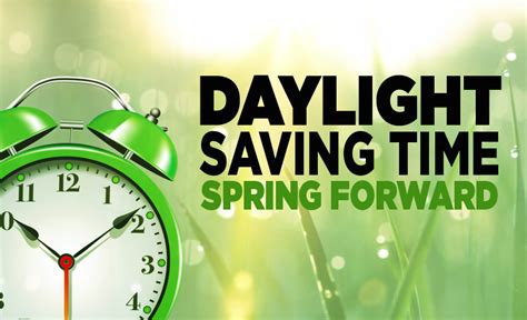 Time Change Spring Forward Daylight Savings Time Spring Forward