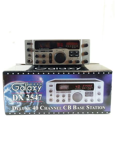 Galaxy Dx 2547 Cb Radio Base Station Mint Condition With Box Ebay