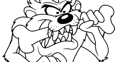 Tasmanian Devil Coloring Pages At Free Printable