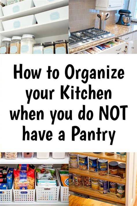 Check out these easy pantry organization hacks to get it humming with efficiency in no time! No Pantry? How To Organize a Small Kitchen WITHOUT a ...