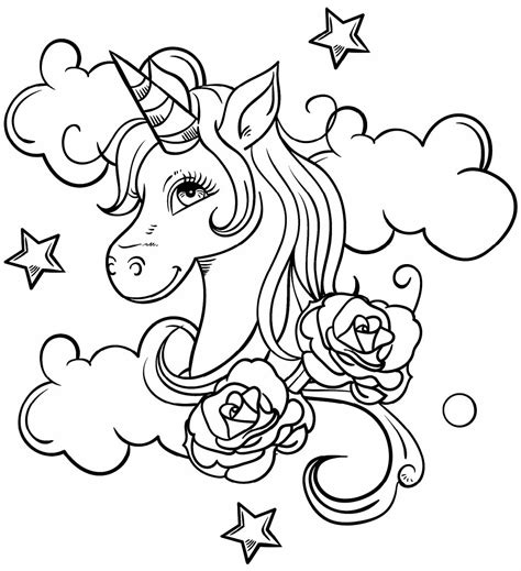 Desenho Para Colorir D Unicornio Dibujos Faciles Lindos