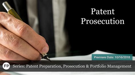 Patent Prosecution Financial Poise