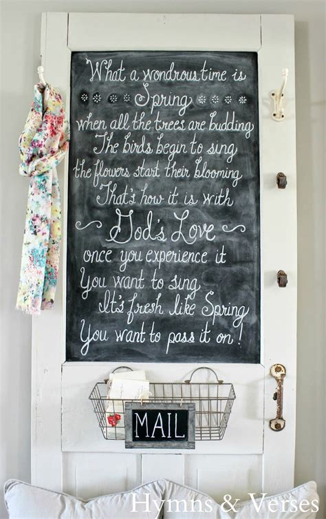 2017 Cottage Style Spring Home Tour Chalkboard Art Decorating Blogs