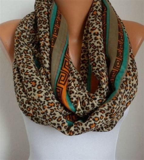 leopard infinity scarf womens fashion accessories circle scarf infinity scarf