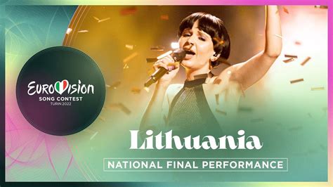 Monika Liu Sentimentai Lithuania 🇱🇹 National Final Performance Eurovision 2022 Youtube