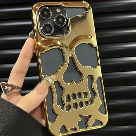 Hollow 3d Skull Callous Phone Case For Iphone 14 Promax 13 12 11 Pro
