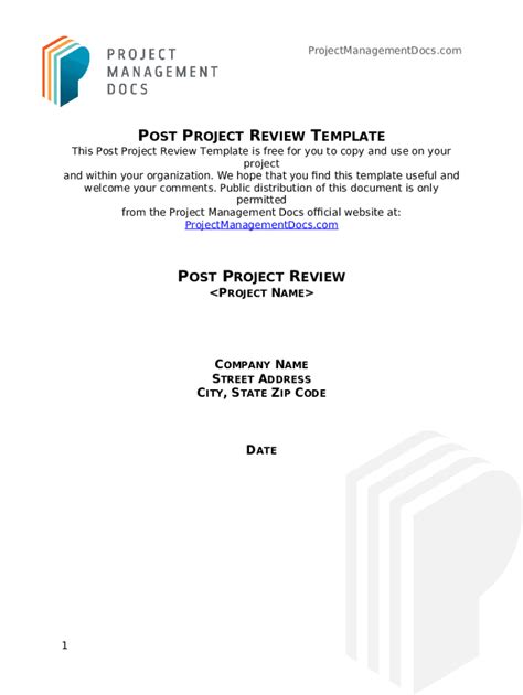 Free Post Project Review Templates Project Management Docs Doc