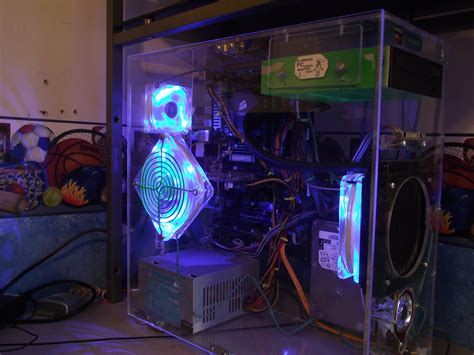 My Pc I Built The Case From Plexiglass Took Me 1 Week And 4 Days But