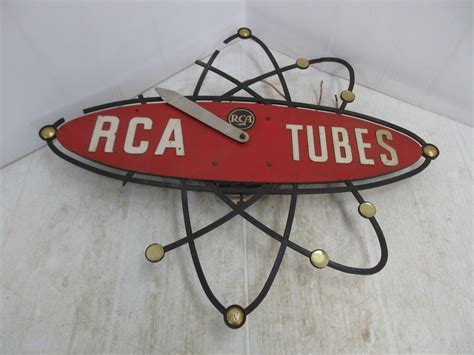 Albrecht Auctions Rca Tubes Advertising Clock Rca Tubes Section Is Steel