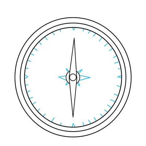 How To Draw A Compass Really Easy Drawing Tutorial