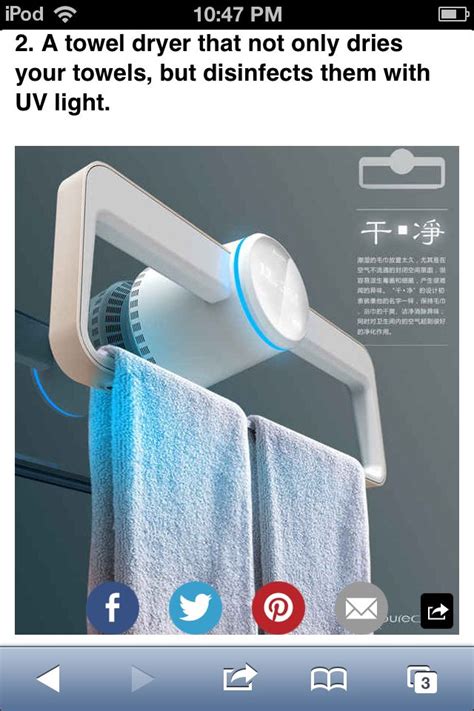 Awesome Towel Rack Drys Warms And Disinfects Towels Cool Inventions