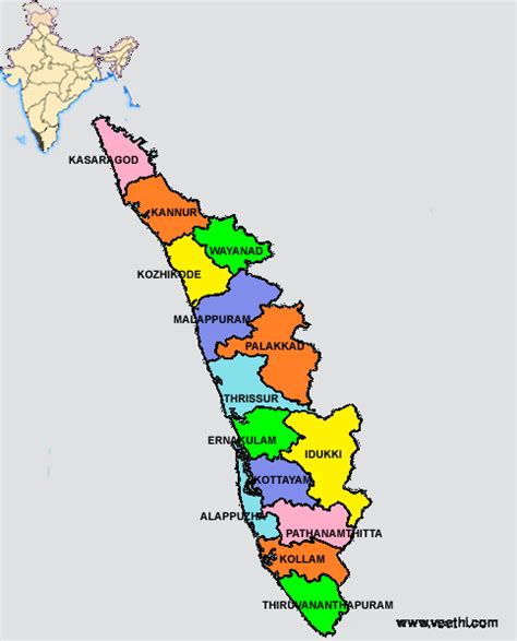 Kerala Map Malayalam File Kerala And Tamil Nadu Combined District Map