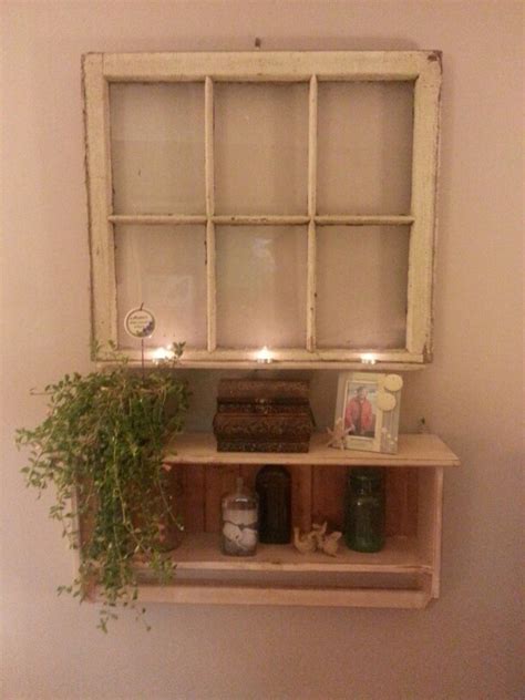 First Project From Pinterest Ideas Old Window I Used In My Living Room