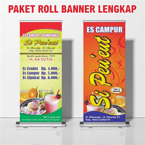 Contoh Spanduk Makanan Berdiri